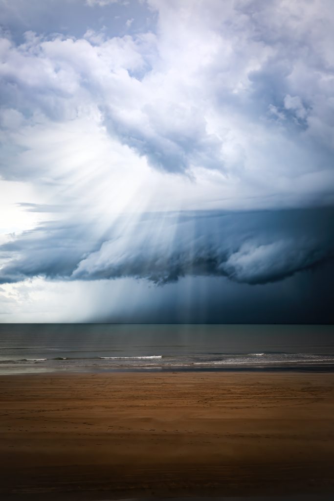 A storm is coming in wetseason in Darwin, Northern Territory, Australia